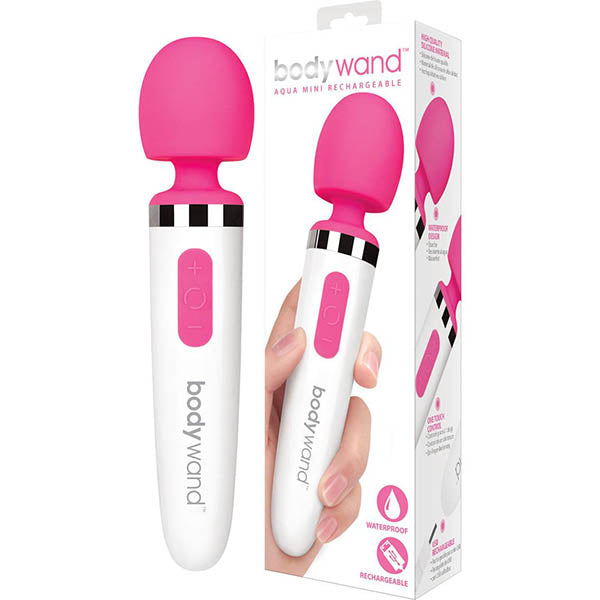 Bodywand Aqua Mini Massager Wand - Pink/White