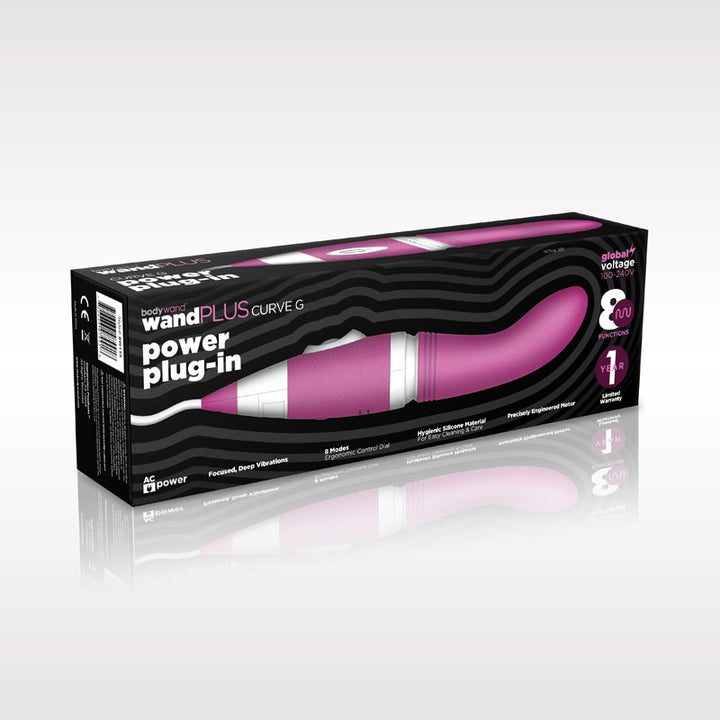 Bodywand Plus Curve G8 - Purple Mains Powered Massager Wand