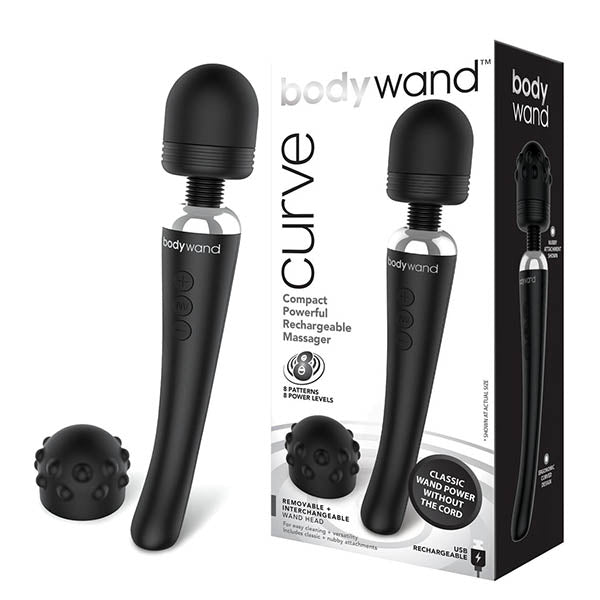 Bodywand Curve - Black Rechargeable Massager Wand
