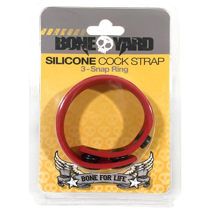 Boneyard Silicone Cock Strap - Red