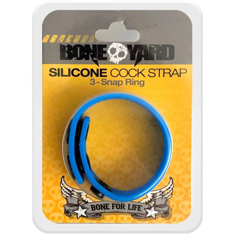 Boneyard Silicone Blue Cock Strap