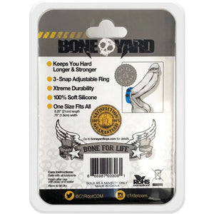Boneyard Silicone Blue Cock Strap