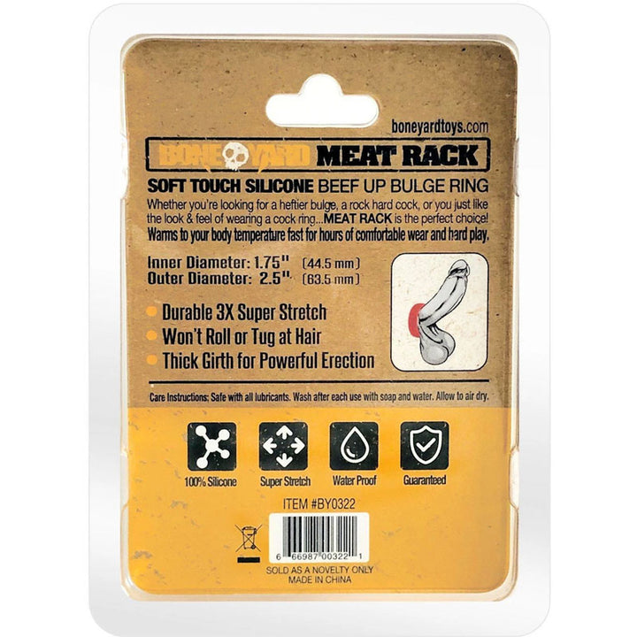 Boneyard Meat Rack Beef Up Bulge Ring - 45mm - Red
