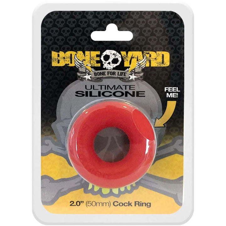 Boneyard Ultimate Cock Ring - 50mm - Red