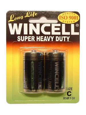 Wincell C Super Heavy Duty Batteries - Super Heavy Duty - C 2 Pack