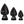 Evolved Anal Delights - Black Butt Plugs - Set of 3 Sizes