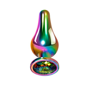 Evolved Rainbow Small Metal Plug with Gem Base