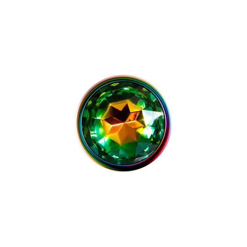 Evolved Rainbow Small Metal Plug with Gem Base