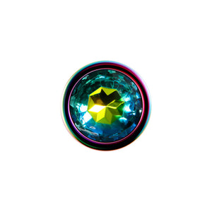 Evolved Rainbow Medium Metal Plug with Gem Base