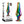 Evolved Rainbow Large Metal Butt Plug with Gem Base