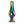 Evolved Rainbow Large Metal Butt Plug with Gem Base