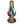 Evolved Rainbow Large Metal Butt Plug with Gem Base