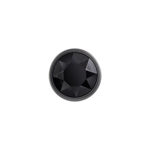 Evolved Black Gem Small Metallic Anal Plug