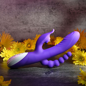 Evolved Lick Me Triple Stim Vibrator - Purple