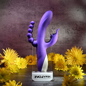 Evolved Lick Me Triple Stim Vibrator - Purple