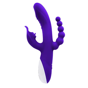 Evolved Lick Me Triple Stim Vibrator - Purple