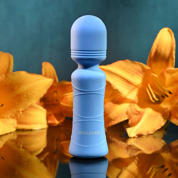 Evolved Out Of The Blue Mini Massager Wand - Blue