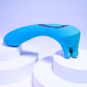 Evolved Heads Or Tails Dual Ended Massager - Blue