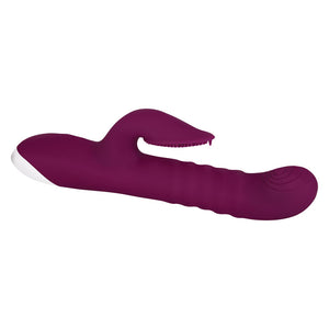 Evolved Lovely Lucy Rabbit Vibrator - Burgundy Red