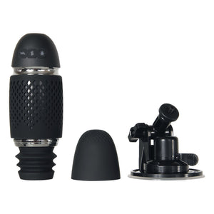 Evolved Thrust & Go - Black Thrusting Vibrator with Interchangeable Shafts