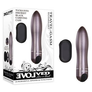 Evolved Travel-Gasm Gray Bullet with Travel Case
