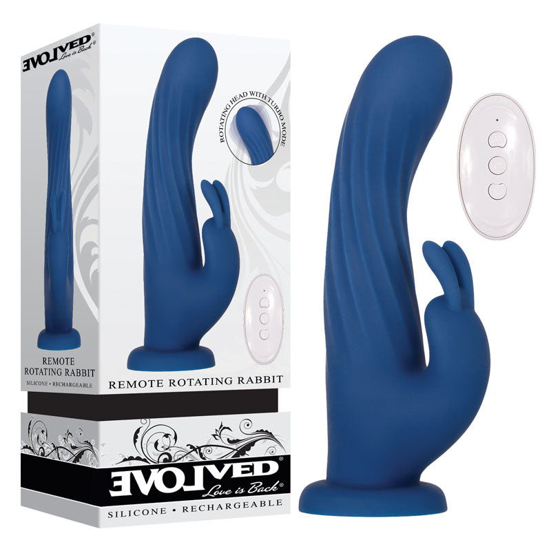 Evolved Remote Rotating Rabbit with Wireless Remote - Blue