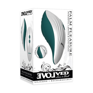 Evolved Palm Pleasure - Green/White Stimulator
