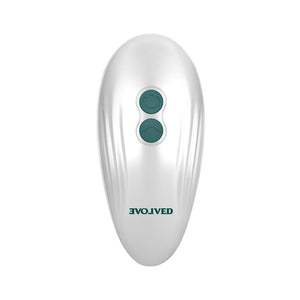Evolved Palm Pleasure - Green/White Stimulator