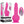Evolved Ballistic - Pink -Vibrating Dong with Balls Motor & Remote