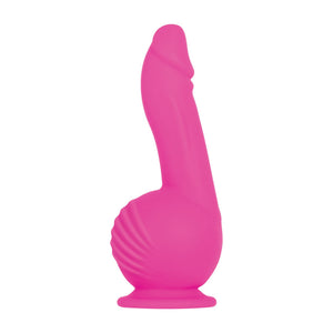 Evolved Ballistic - Pink -Vibrating Dong with Balls Motor & Remote
