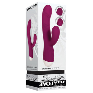 Evolved Double Tap Rabbit Vibe - Burgundy