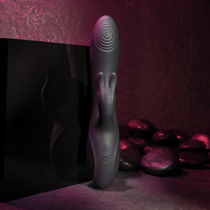 Evolved Rabbit Hole Triple Stim G-Spot & Suction Vibe - Black