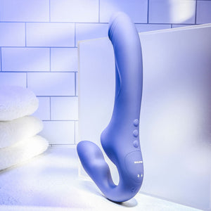 Evolved 2 Become 1 - Strapless Strap-On with Remote Control - Purple