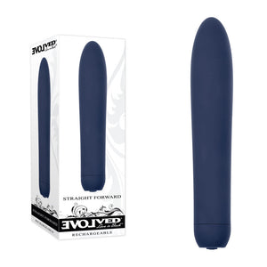 Evolved Straight Forward Vibrator - Blue