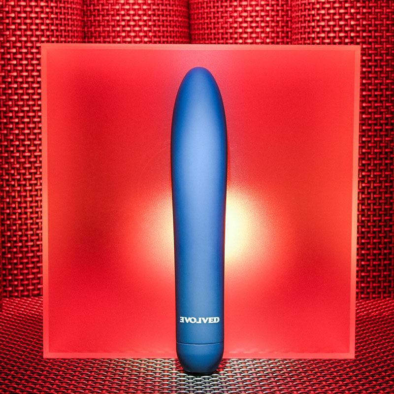 Evolved Straight Forward Vibrator - Blue