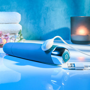 Evolved Super Slim Vibrator - Blue