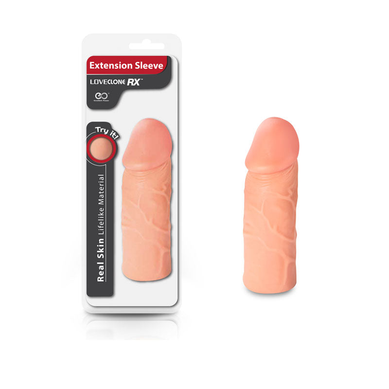 LoveClone RX 6 Inch Extension Sleeve - Flesh