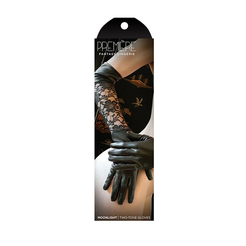 Premiere Moonlight Two Tone Gloves - Black - OS