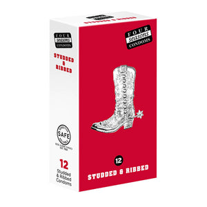 Studs & Ribs Condoms - 12 Pack
