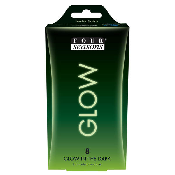 Glow N' Dark Condoms Lubricated Condoms - 8 Pack