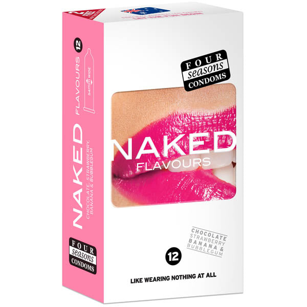Naked Flavours - Ultra Thin Flavoured Condoms - 12 Pack