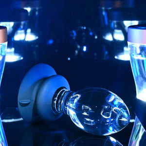 Gender X Crystal Ball Butt Plug with Suction Base - Clear