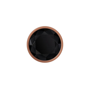 Gender X Gold Digger - Small Rose Gold Butt Plug with Black Gem Base
