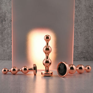 Gender X Gold Digger Set - Rose Gold Butt Plugs - Set of 3 Sizes