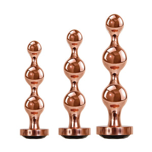 Gender X Gold Digger Set - Rose Gold Butt Plugs - Set of 3 Sizes