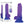 Gender X Semi Sweet Tart - Blue/Purple 14cm Colour Changing Dong