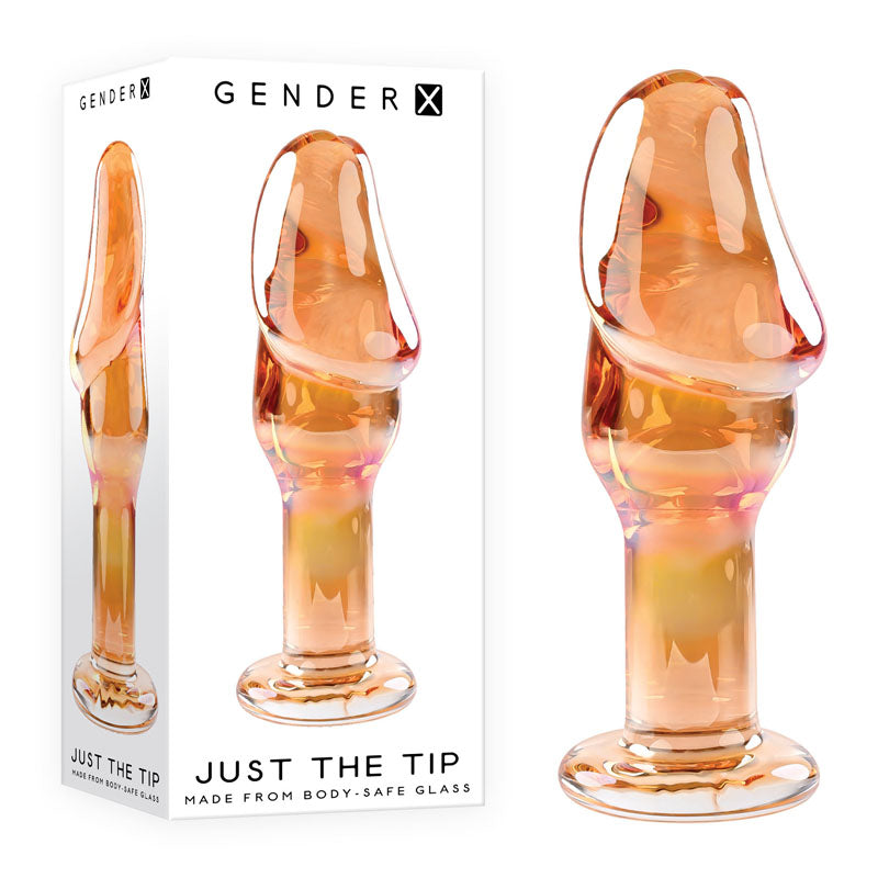 Gender X Just The Tip Anal Plug - Gold/Red