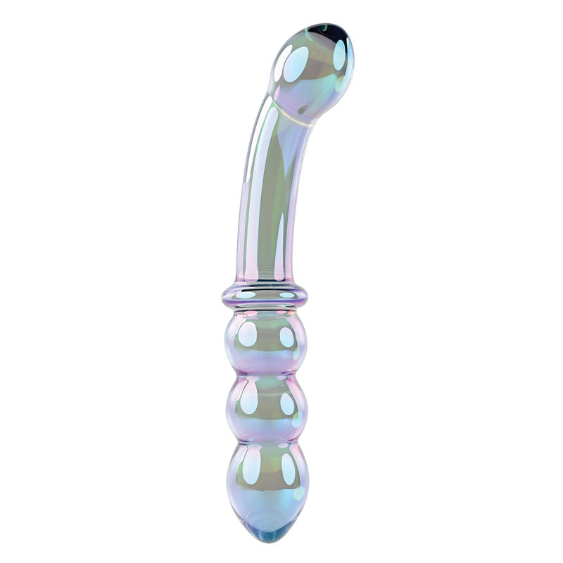 Gender X Lustrous Galaxy Double Ended Glass Wand - Blue/Violet