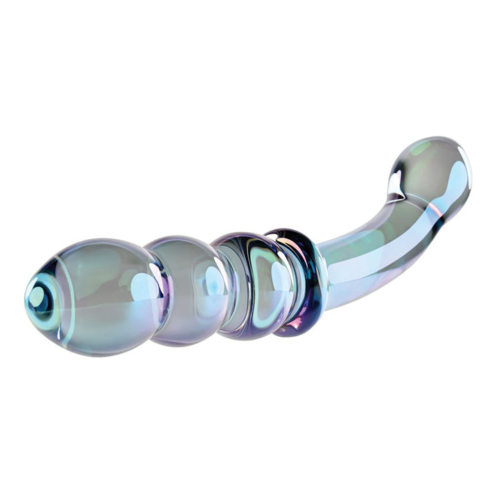 Gender X Lustrous Galaxy Double Ended Glass Wand - Blue/Violet