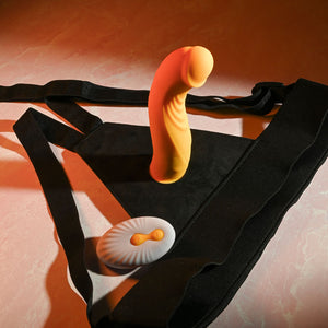 Gender X Sweet Embrace - Yellow Strap-On with Remote Control